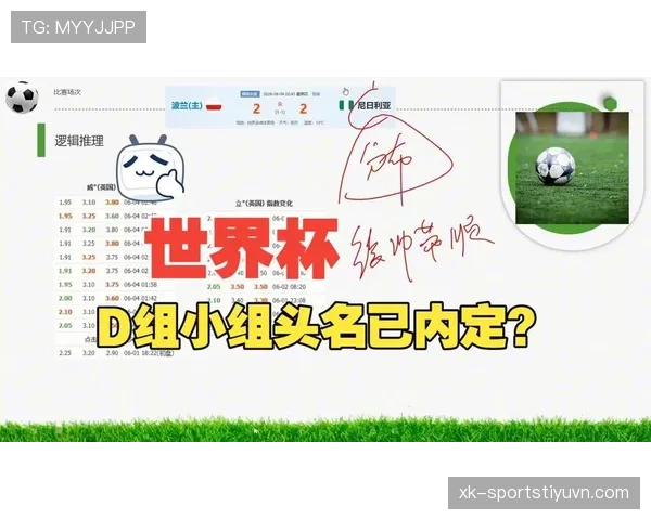 世界杯D组首轮后出线概率变化